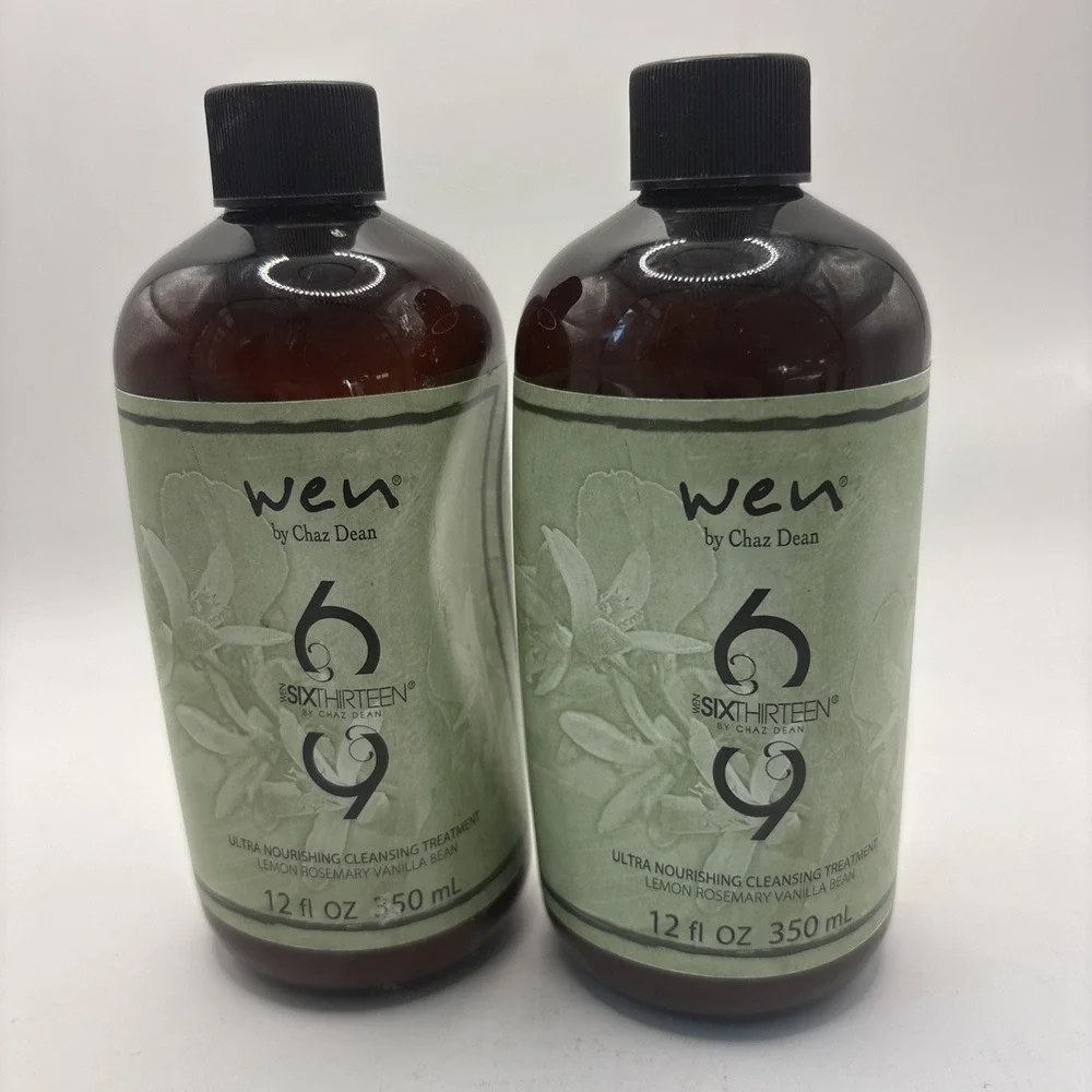 Wen by Chaz Dean SixThirteen Ultra Nourishing Cleansing Treatment 12oz Lot of 2